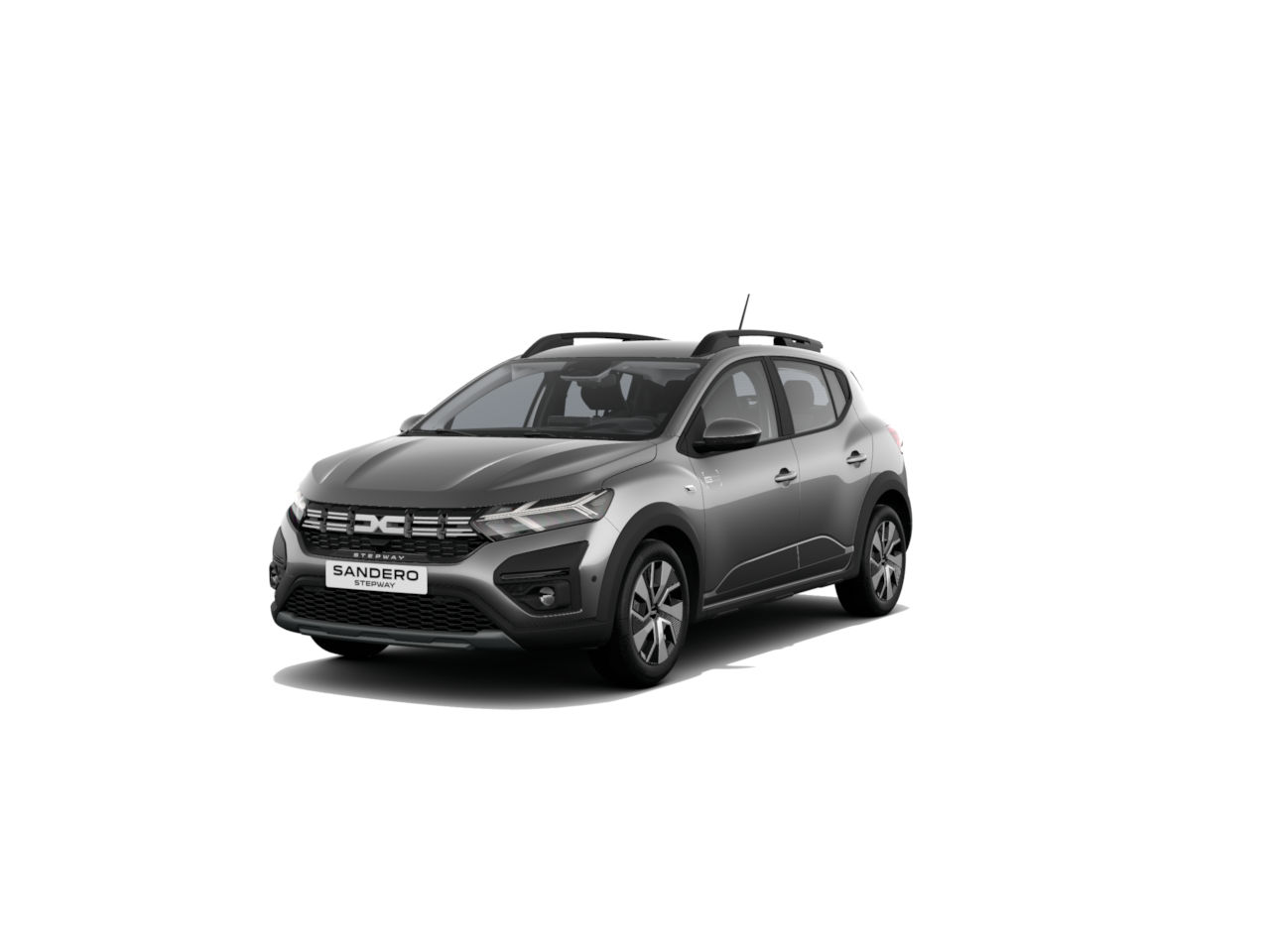 Der Dacia Sandero, ein kompaktes, modernes Auto in Grau, mit elegantem Design und funktionalen Eigenschaften.