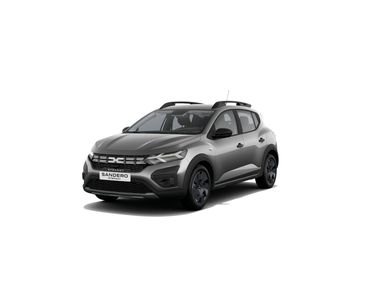 Der neue Dacia Sandero in grauer Farbe, moderner Kompaktwagen mit sportlichem Design und viel Platz.